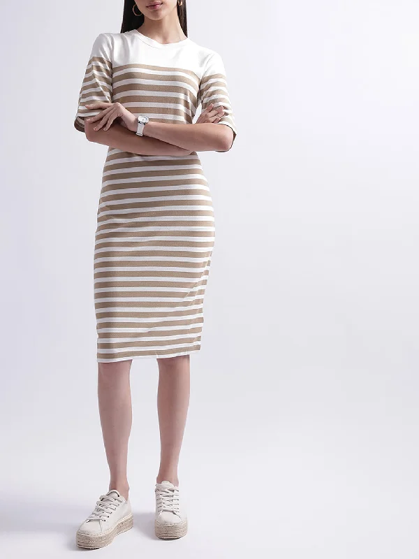 Gant Striped Short Sleeves T-shirt Dress