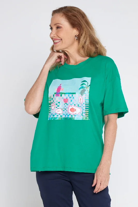 Island In The Sun Tee - Goodness Green