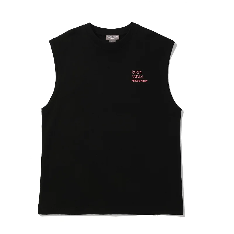 Party Animal Tank Top - Black