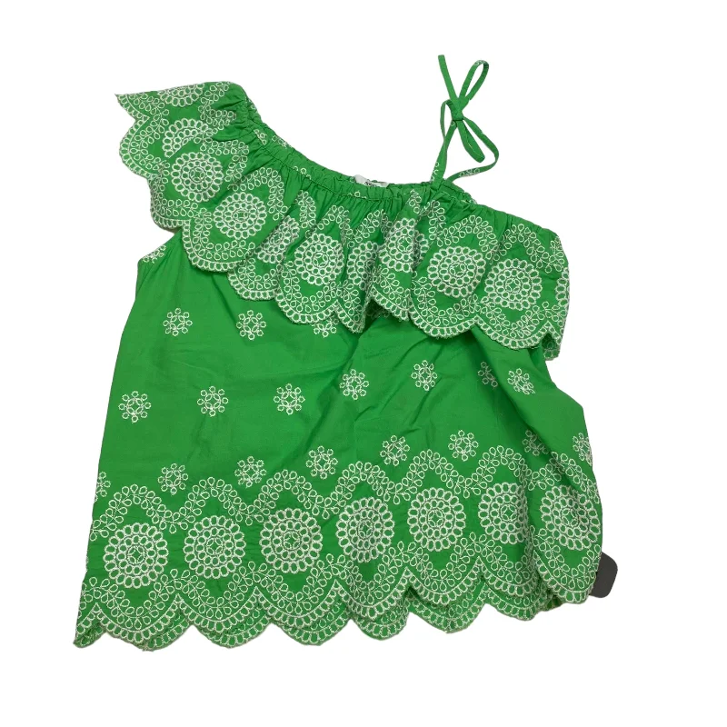 Green Top Sleeveless Crown And Ivy, Size S