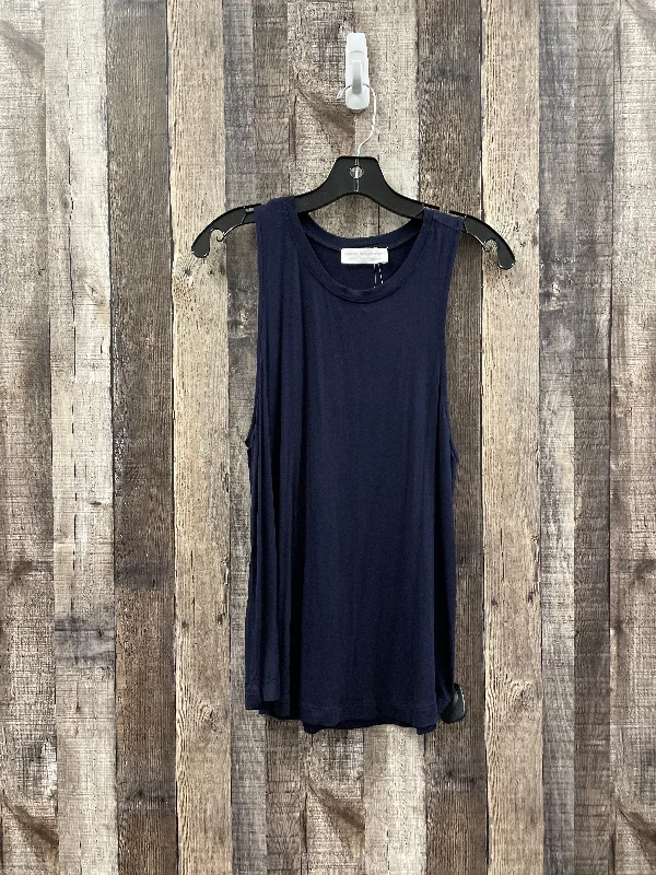 Navy Top Sleeveless Double Zero, Size M