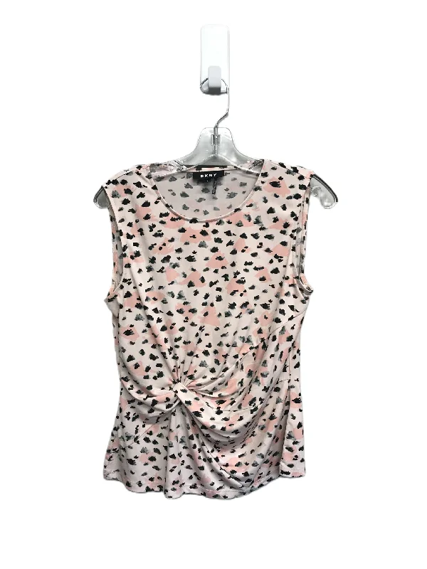 Pink Top Sleeveless By Dkny, Size: S