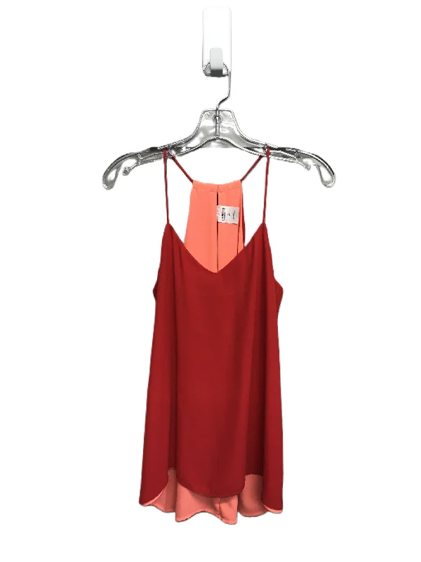 Red Top Sleeveless By Express, Size: S