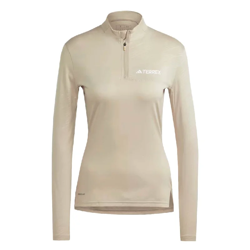 adidas - Women's Terrex Multi Half Zip Long Sleeve Top (HZ6265)