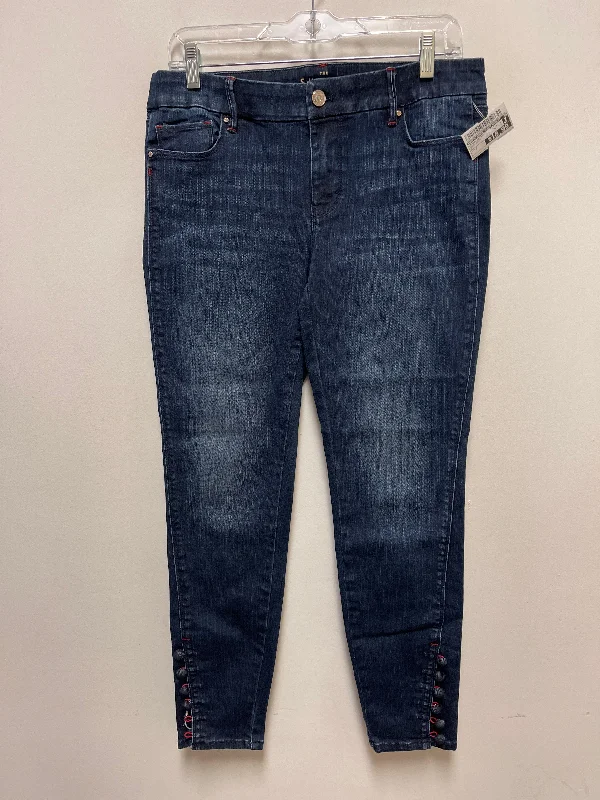 Jeans Skinny By White House Black Market In Blue Denim, Size: 6