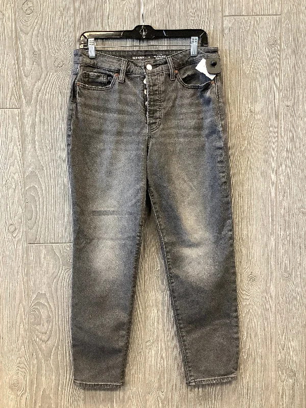 Jeans Straight By Old Navy In Grey Denim, Size: 10