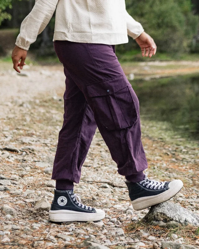 Hydrilla Organic Cotton Pants - Deep Plum