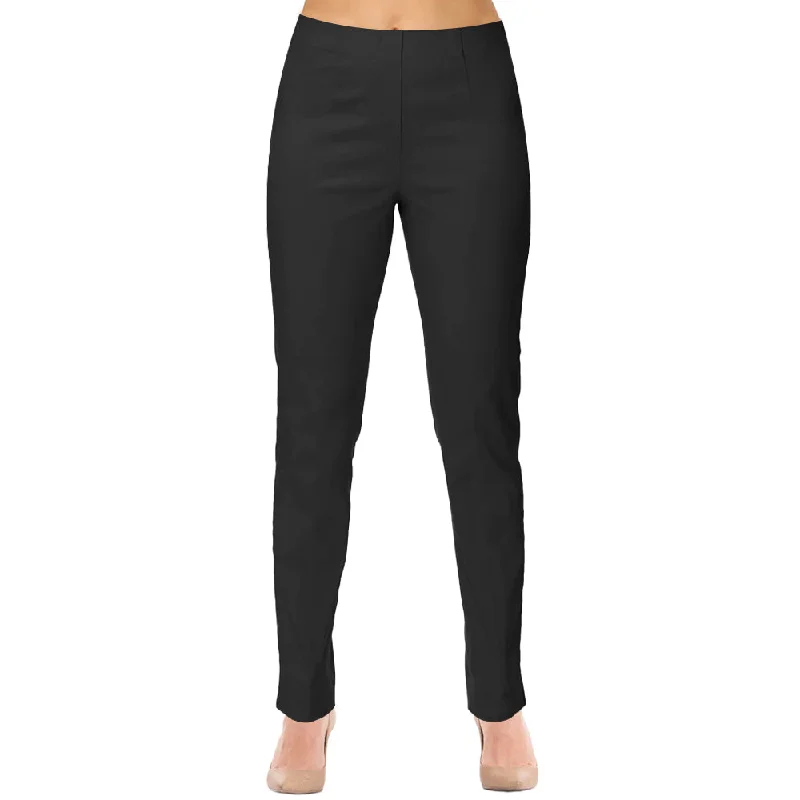 Lior "Sasha" Pull-On Straight Leg Pant in Black - SASH-BLK