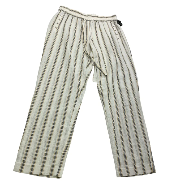 Pants Linen By 1.state In Striped Pattern, Size: 10