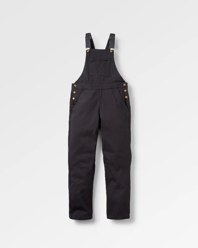 Shuffle Organic Cotton Overalls - Black