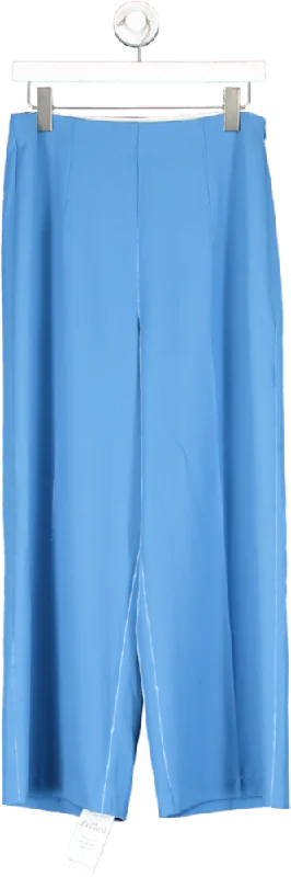 Tesco F&F Blue Wide Leg High Rise Trouser UK 12