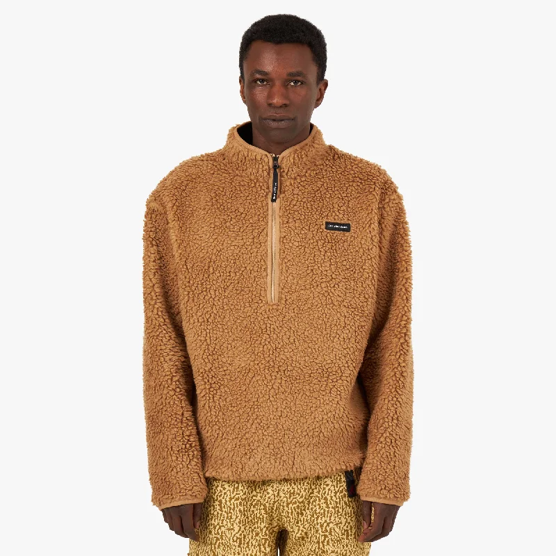 District Vision Half-Zip High-Pile Merino Fleece / Sand