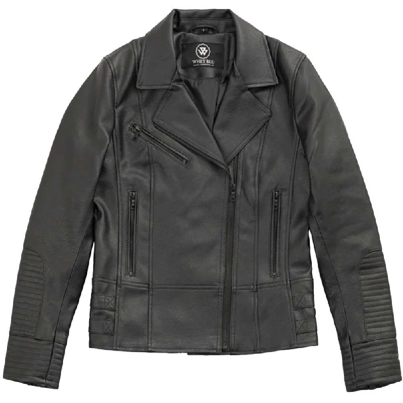 Whet Blu Womens Lauren Faux Leather Biker Jacket