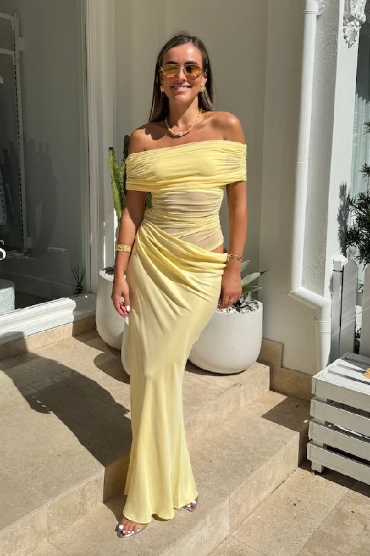 Nico Off Shoulder Maxi Dress Butter