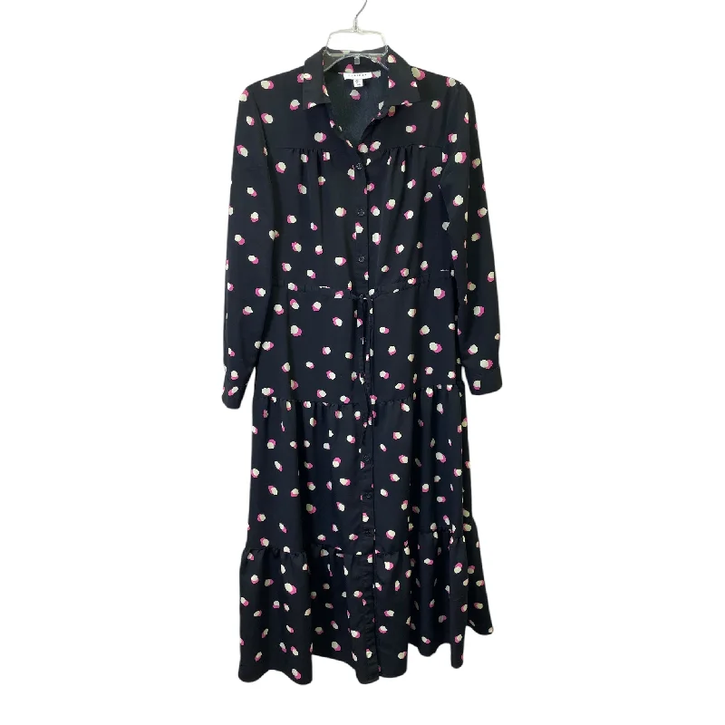 Dress Casual Maxi By Topshop In Black, Size:Xs