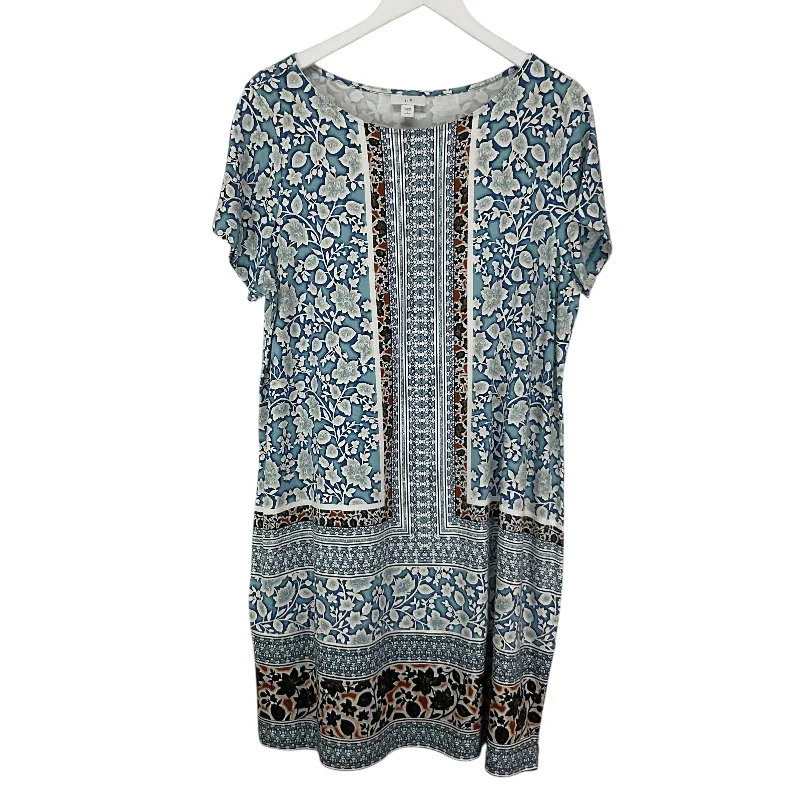 Dress Casual Midi By J. Jill In Blue, Size: L