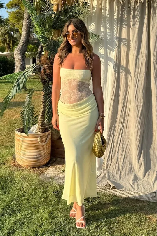 Gabriel Maxi Dress Lemon Sorbet