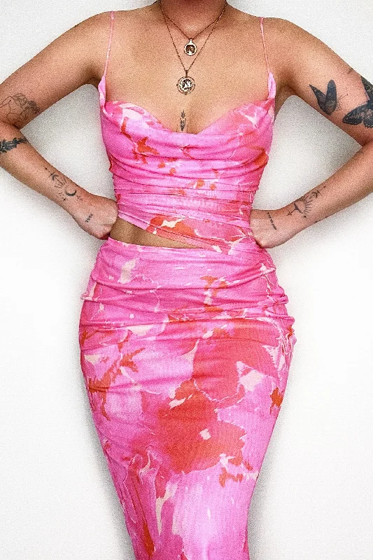 Gemma Maxi Dress - Pink