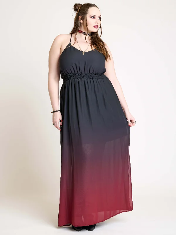 Dipped in Blood Maxi Dress