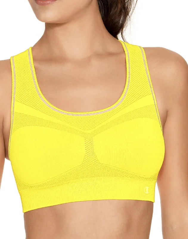 Champion Double Dry Women's Seamless Racer-Back Medium Control Sports Bra