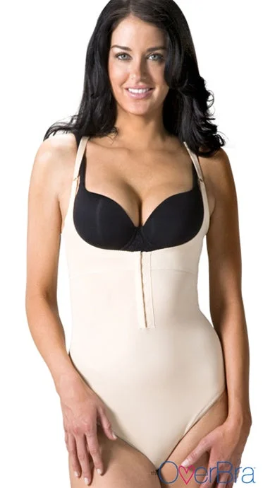 OverBra Womens Smoothing Push Up Bodysuit