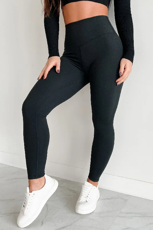 In Good Company High Waisted Leggings (Black)